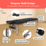Foldable milking table with glory hole set up in private room