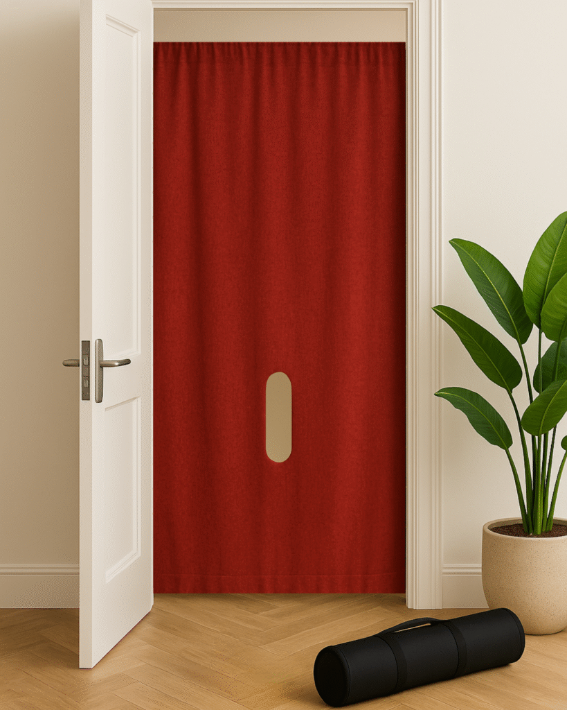 The Hands-On Glory – portable doorway mount glory hole with zippers for hands and no-drill setup.