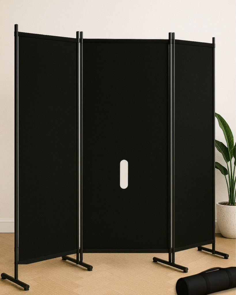 The Hands-On Glory – portable doorway mount glory hole with zippers for hands and no-drill setup.