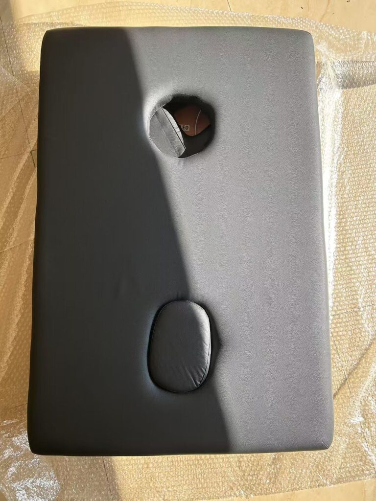 Massage table with glory hole for comfort and relaxation